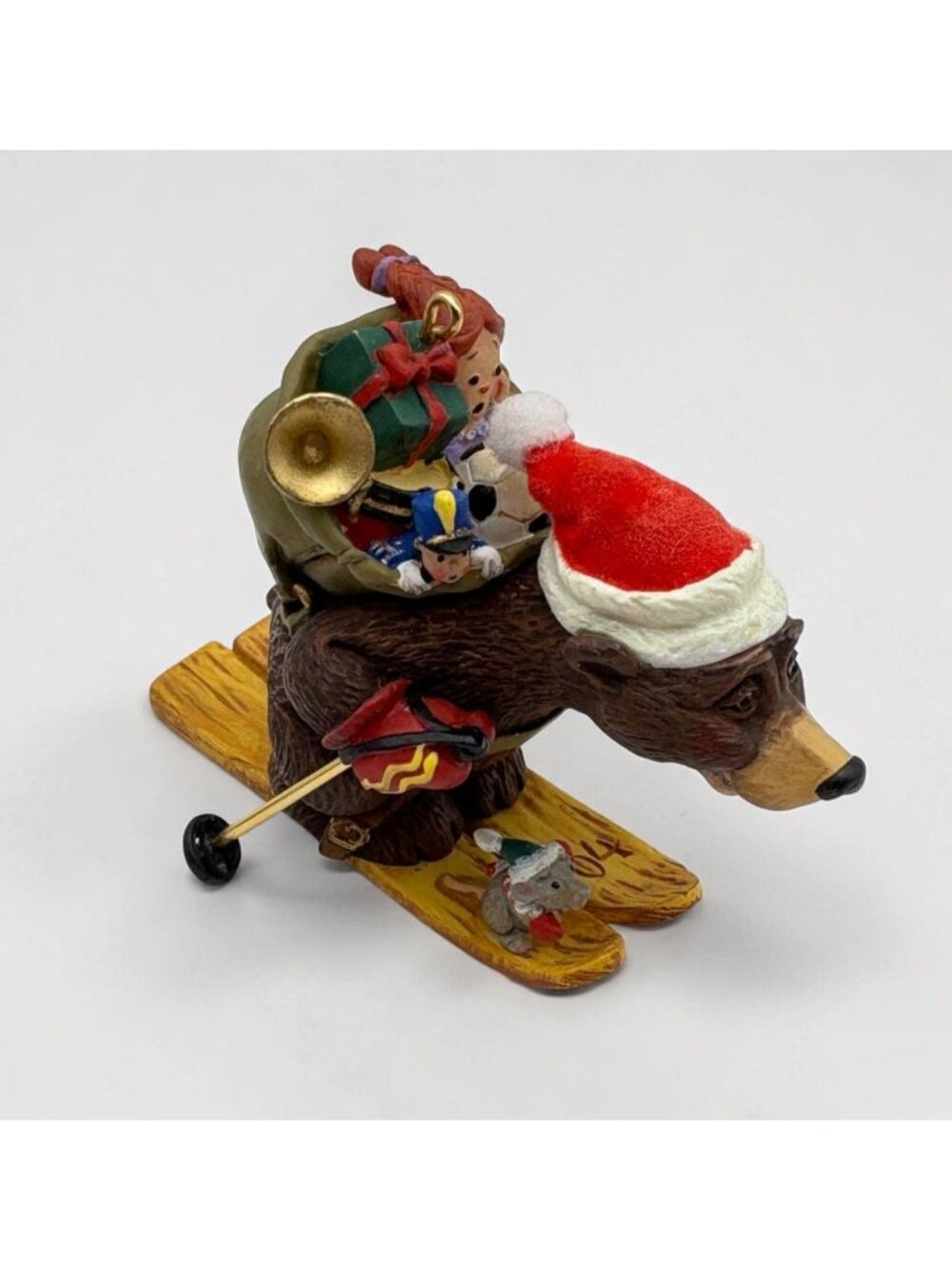 Hallmark Keepsake Skiing Bear Christmas Tree Ornament Downhill Delivery 2004